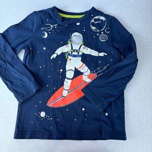 Mini Boden Surfing Astronaut Long Sleeve Tee 2-3
